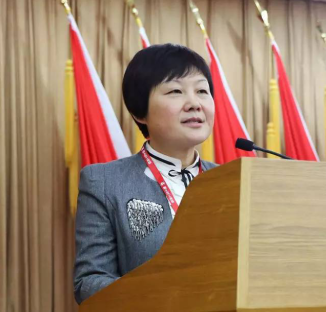 顺义区工商联党组书记、顺义区常务副主席单晓梅做工作汇报